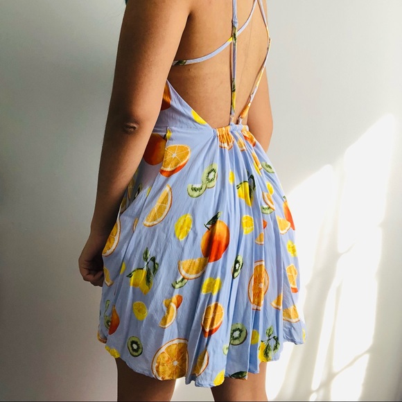 Forever 21 Size S Fruit Print Dress - Picture 4 of 4